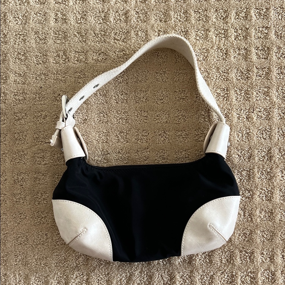 Brandy Melville Navy Blue and White Bag